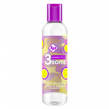 3some 3-in-1 Lubricant - Passion Fruit - 4 Fl. Oz.