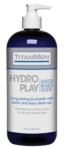 Titanmen Hydro Play Water Based Glide - Bulk - 32 Fl. Oz.