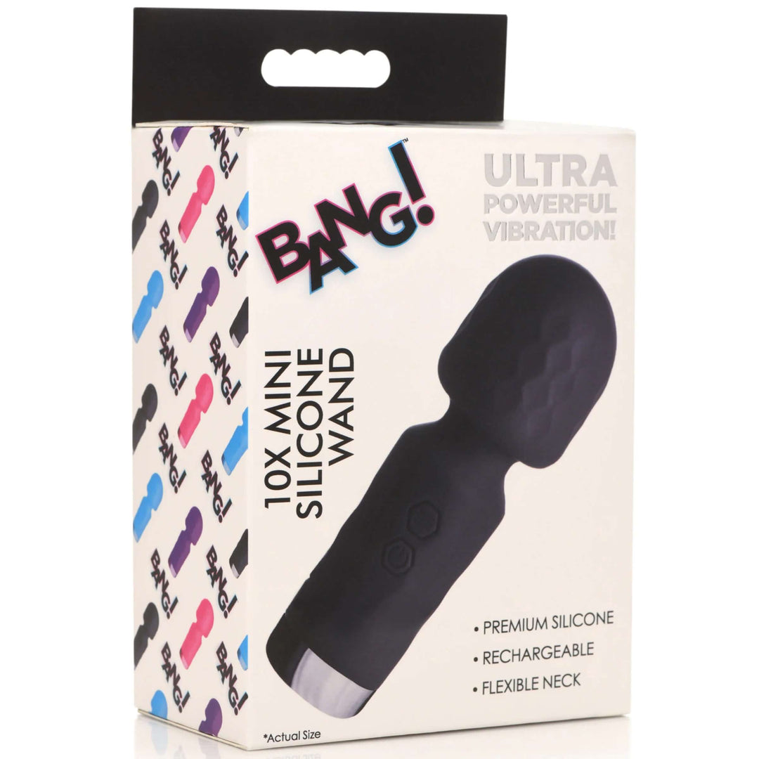 10x Mini Silicone Wand -  Black