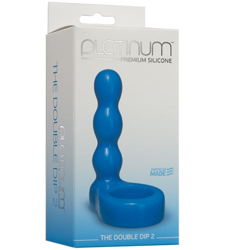 Platinum Premium Silicone - the Double Dip 2 - Blue