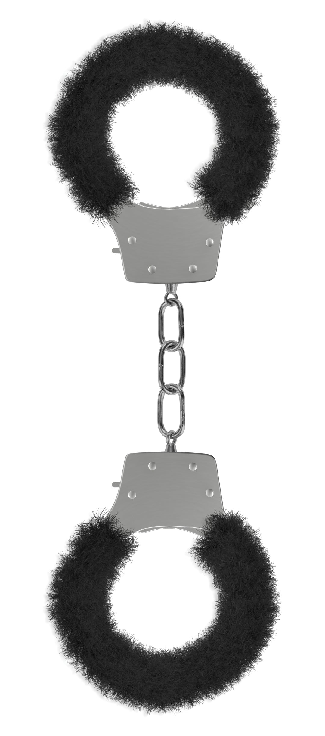 Pleasure Furry Handcuffs - Black