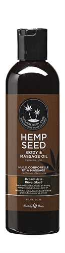 Hemp Seed Massage and Body Oil - Dreamsicle - 8 Fl. Oz./ 237ml