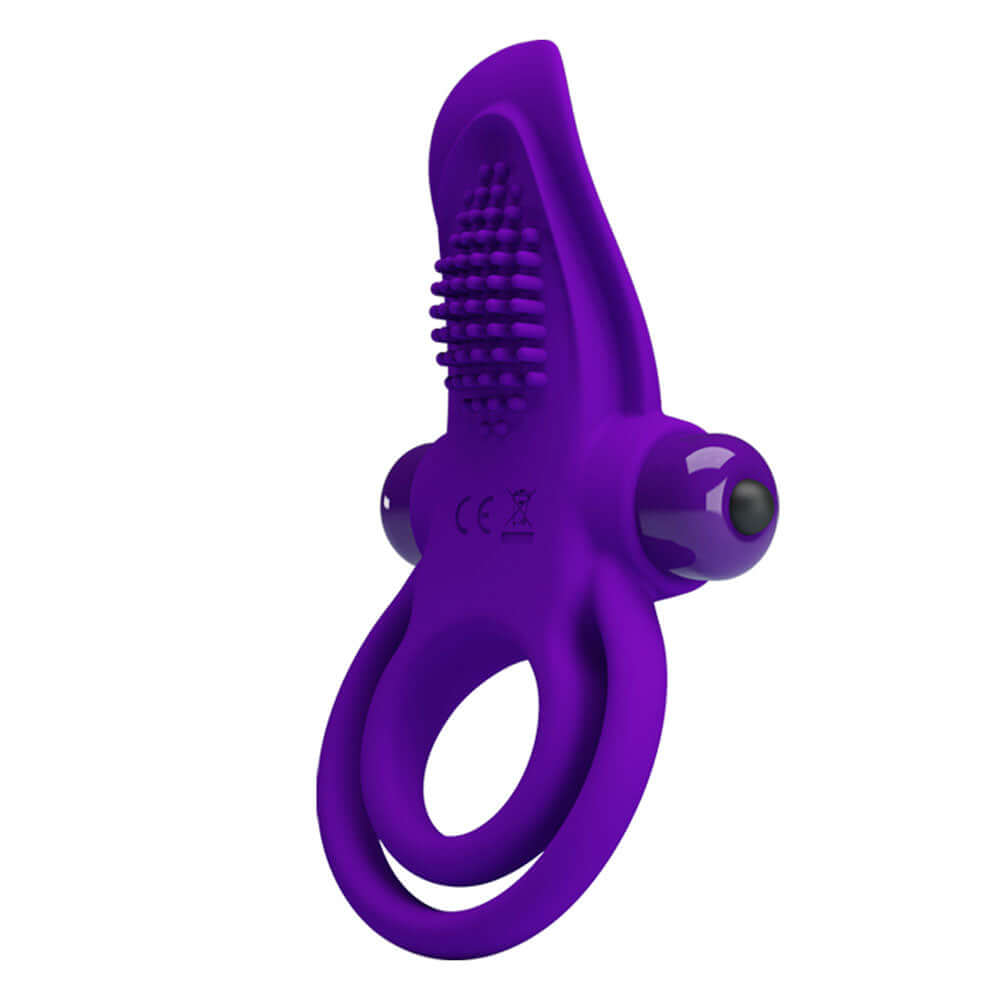 Pretty Love Vibrant Penis Ring - Purple