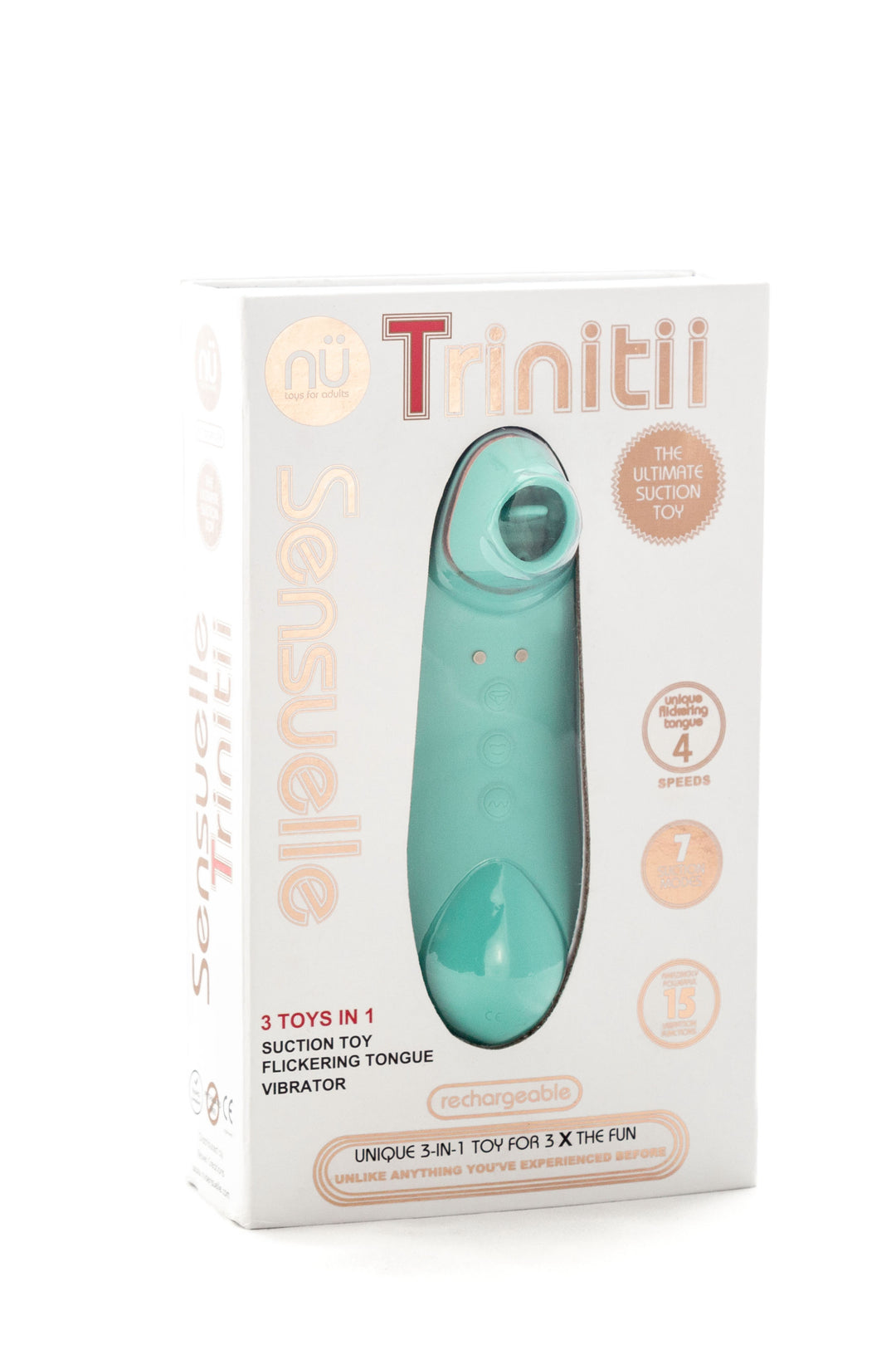 Sensuelle Trinitii 3 in 1 Vibrator - Electric Blue