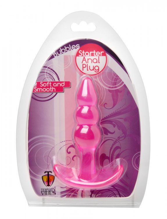 Bubbles Bumpy Starter Anal Plug - Pink