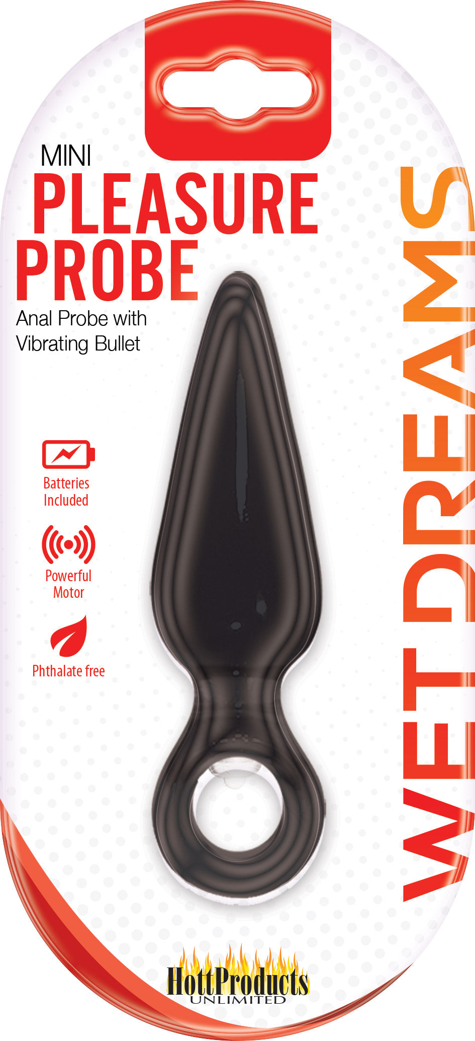 Wet Dreams Mini Pleasure Probe - Black