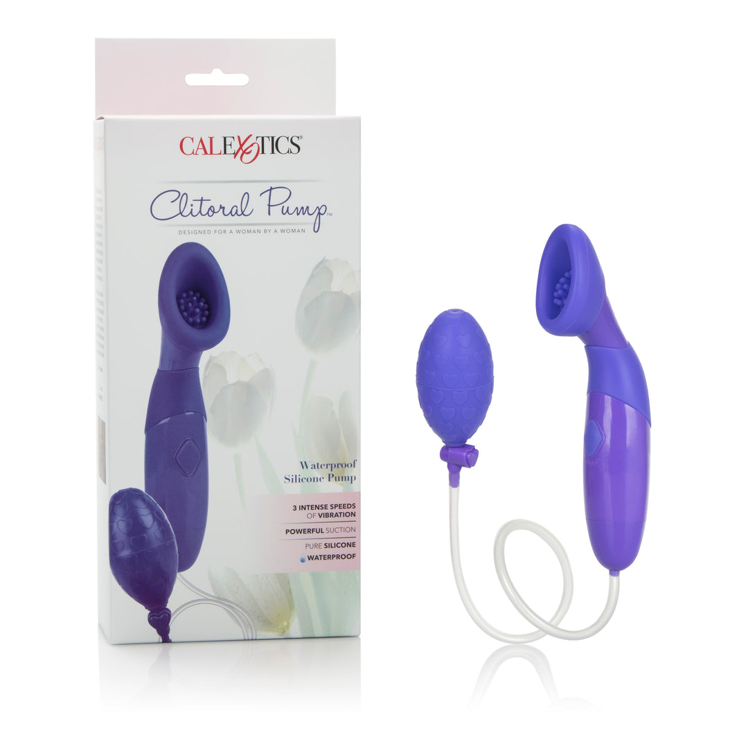 Waterproof Silicone Clitoral Pump - Purple