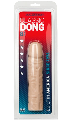 Classic 8 Inch Dong - White