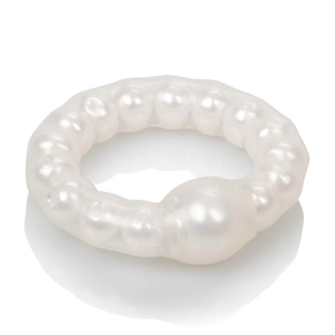 Pearl Beaded Prolong Rings - White