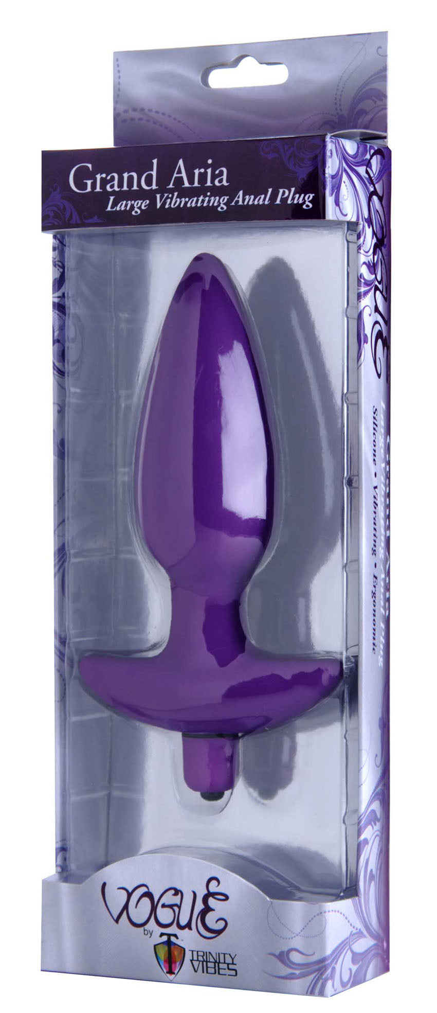 Aria Vibrating Silicone Anal Plug - Large