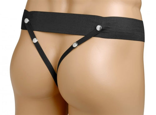 Erection Assist Hollow Strap on - Black