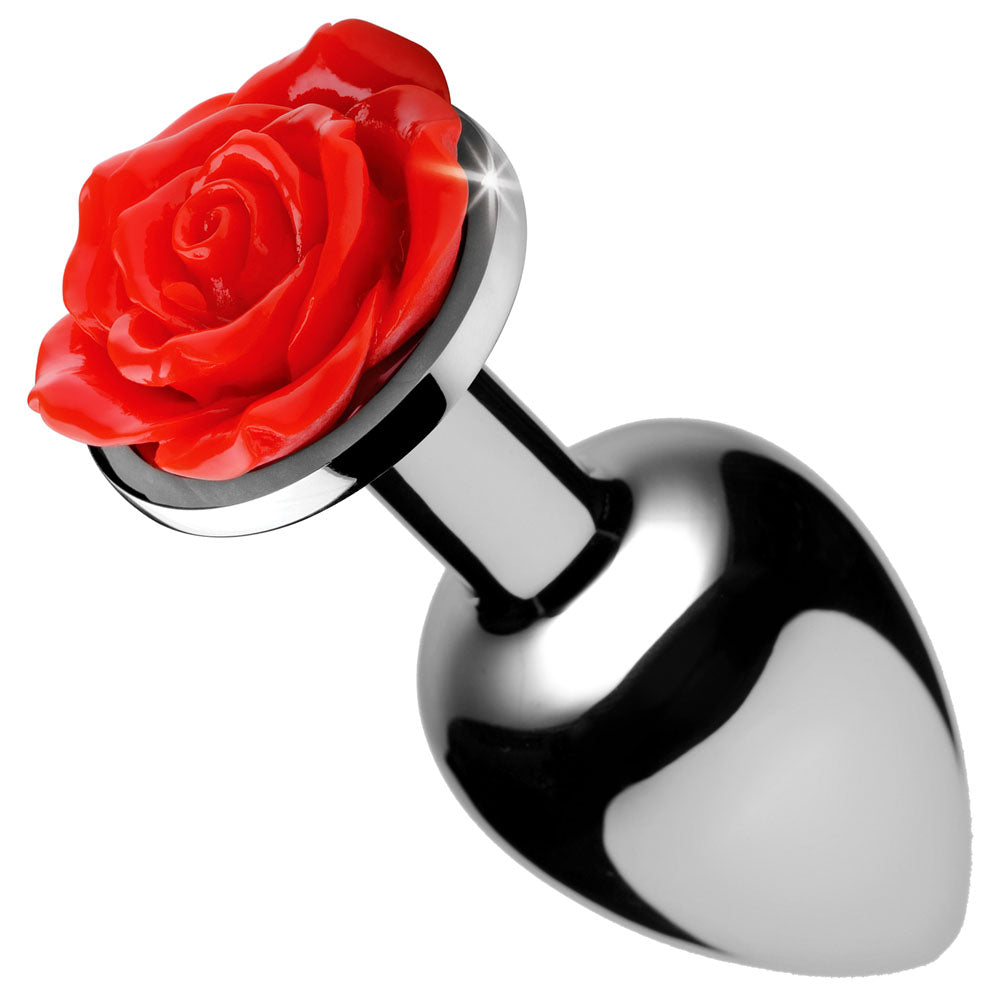 Red Rose Anal Plug - Small