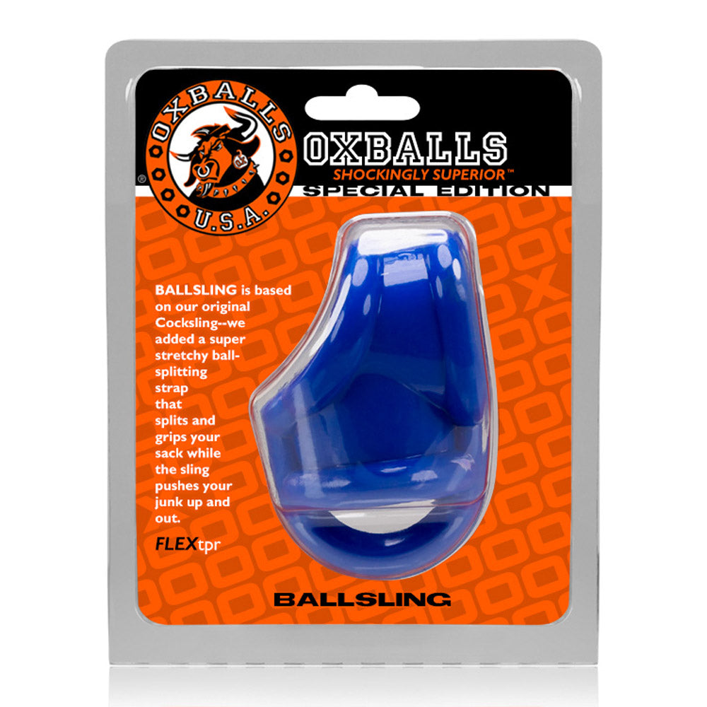 Oxballs Ballsling Cocksling W / Splittler - Police Blue