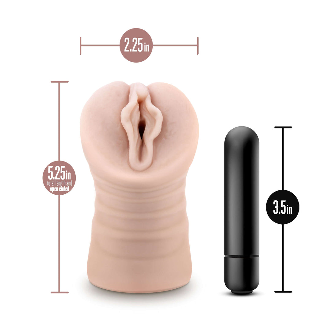 Enlust - Destini - Vibrating Stroker - Beige