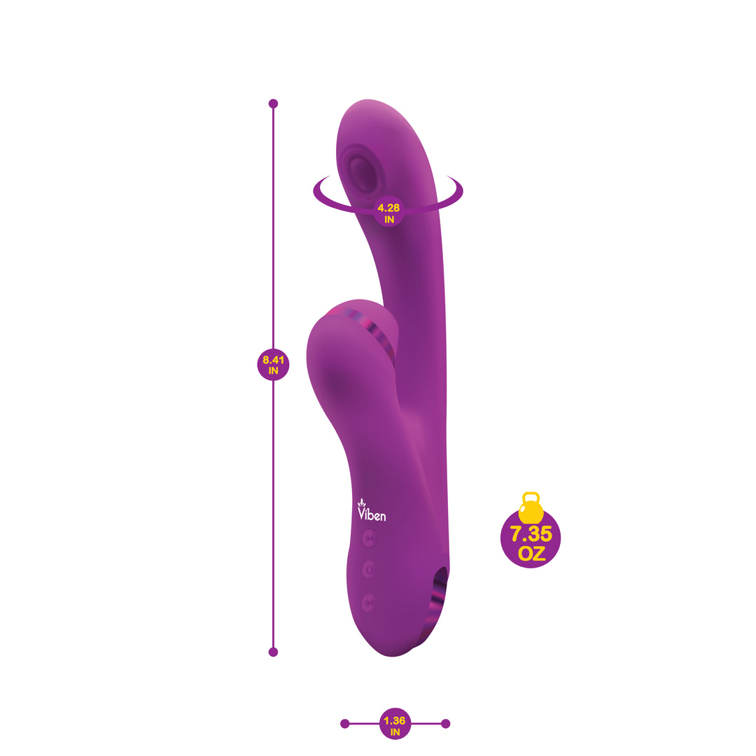 Zazzle - Berry - Rechargeable Thumping and  Suction Rabbit