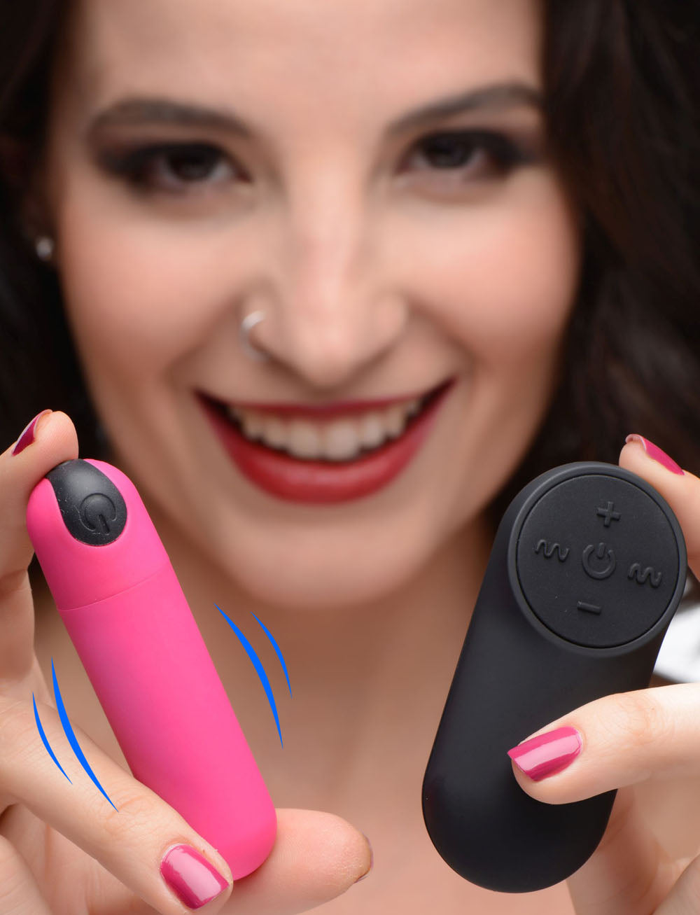 Bang Vibrating Bullet With Remote Control - Pink