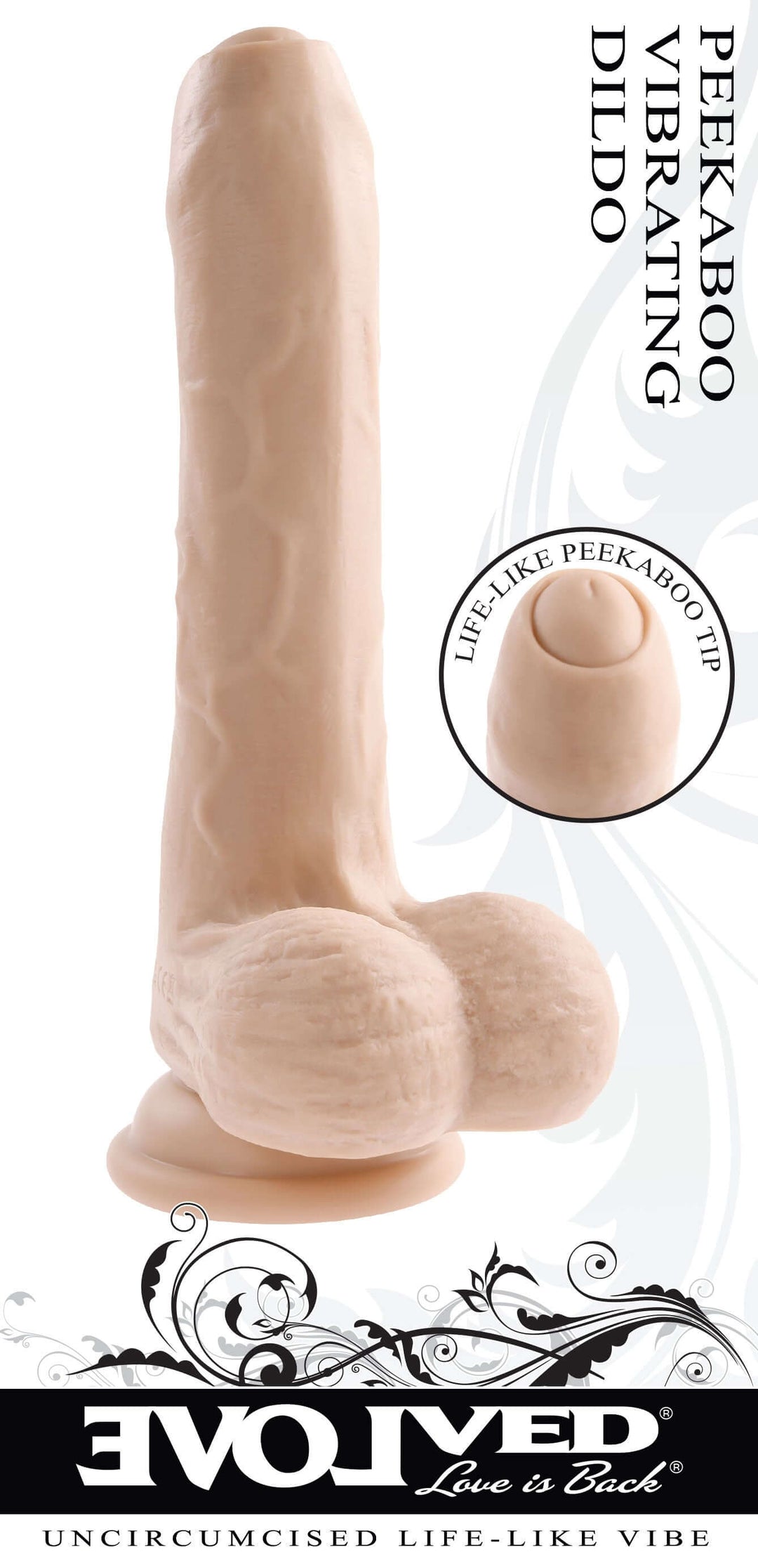 Peek a Boo Vibrating Dildo - Light