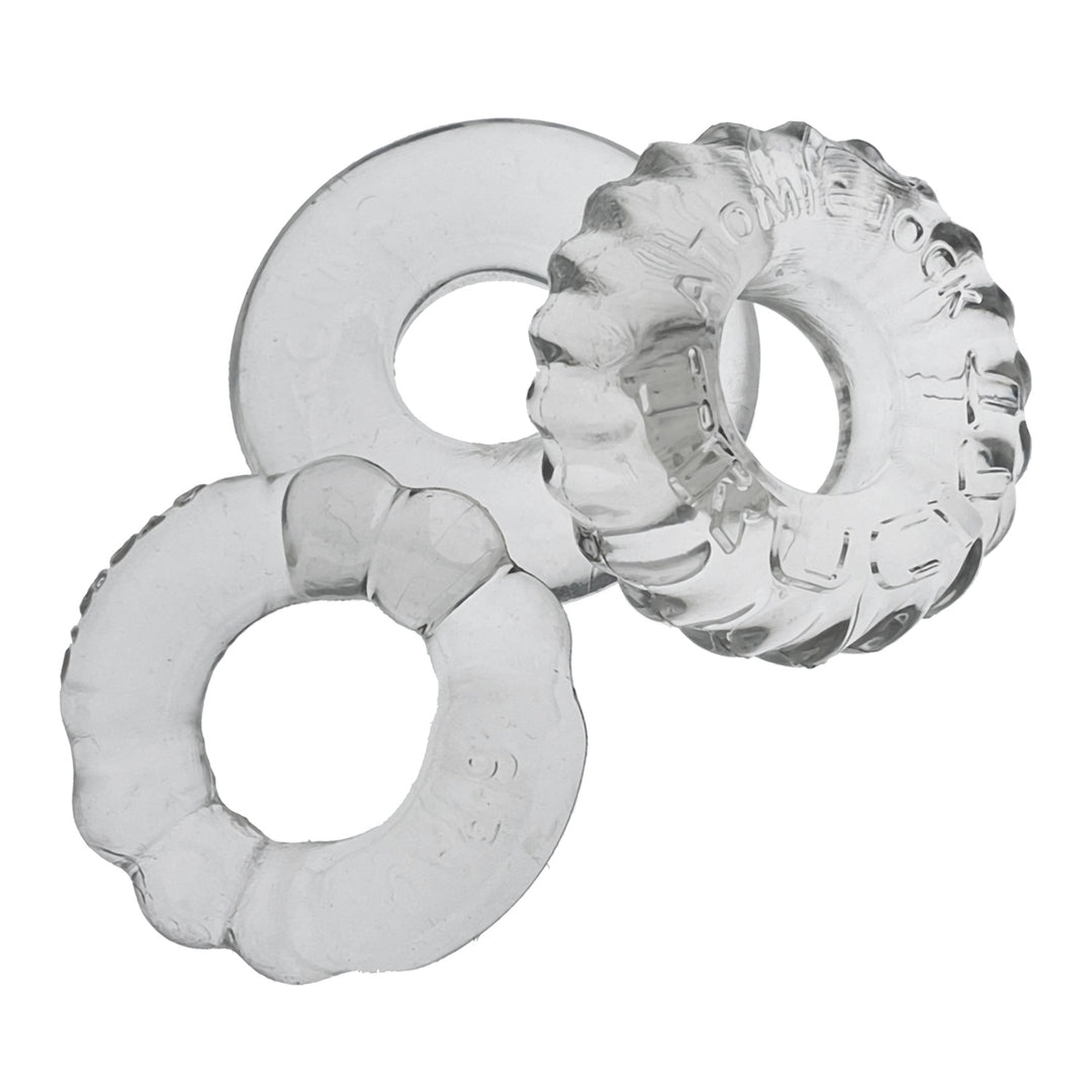 Bonemaker 3-Pack Boner Rings - Clear