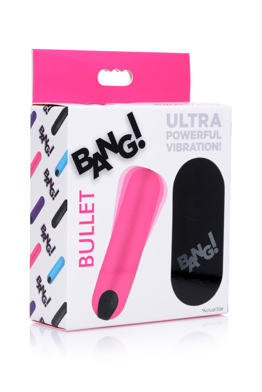 Bang Vibrating Bullet With Remote Control - Pink