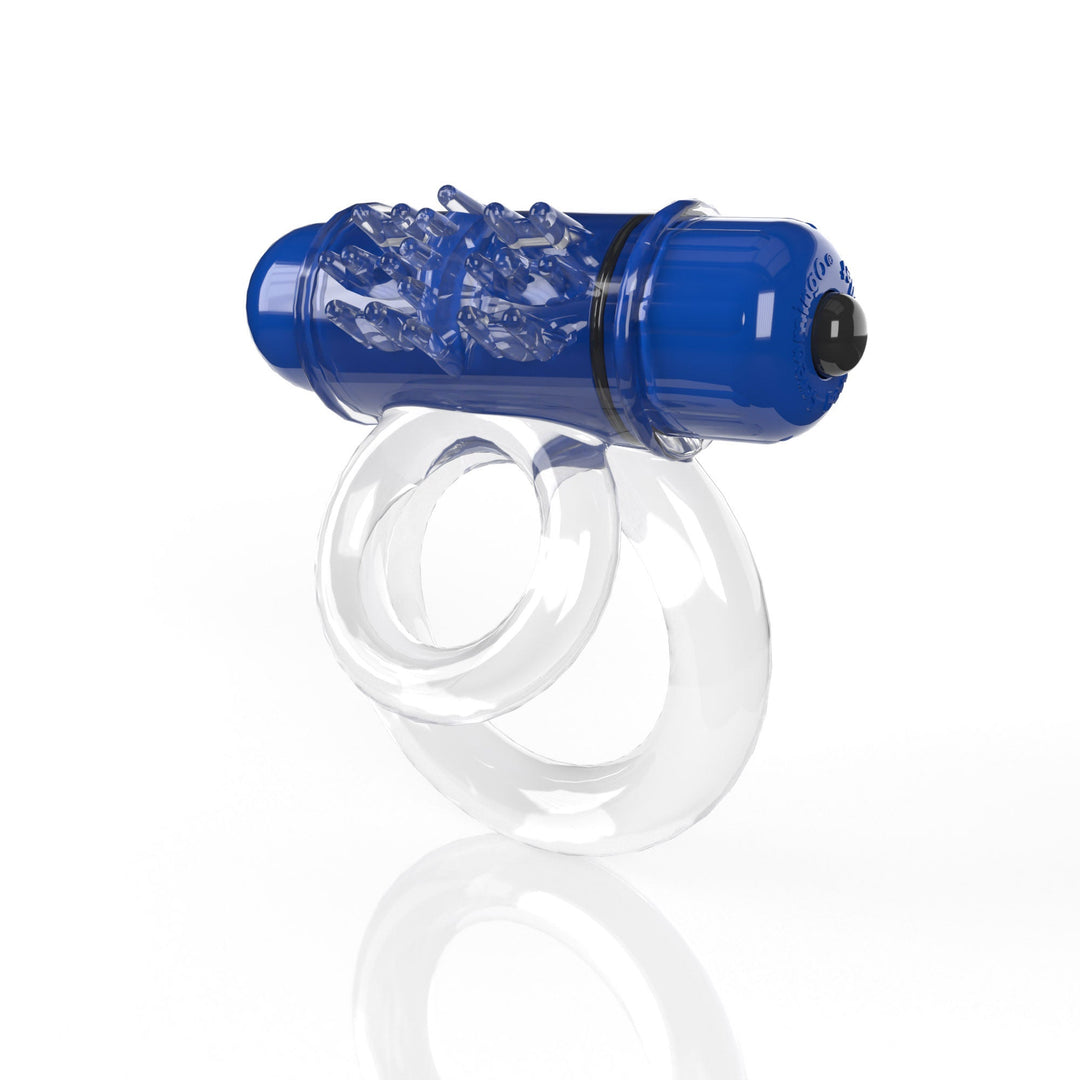 Screaming O 4t - Double O 6 Super Powered   Vibrating Double Ring - Blueberry