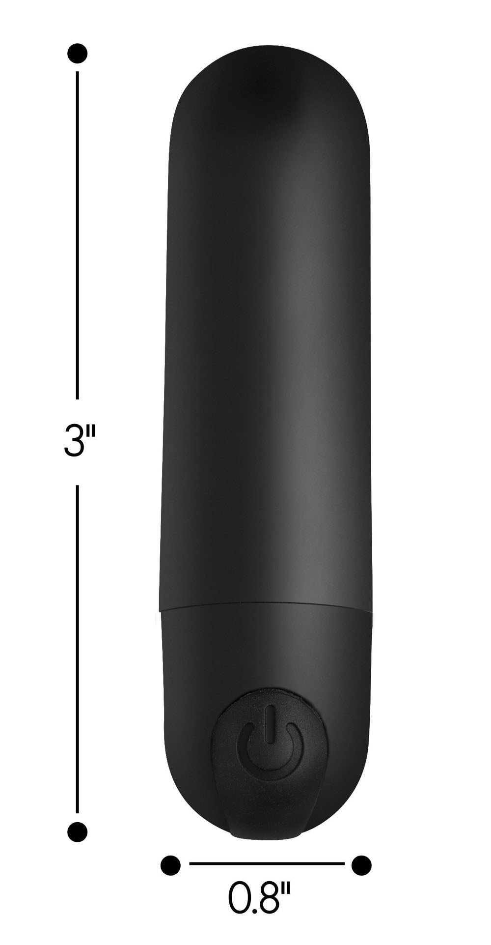 Bang Vibrating Bullet With Remote Control - Black