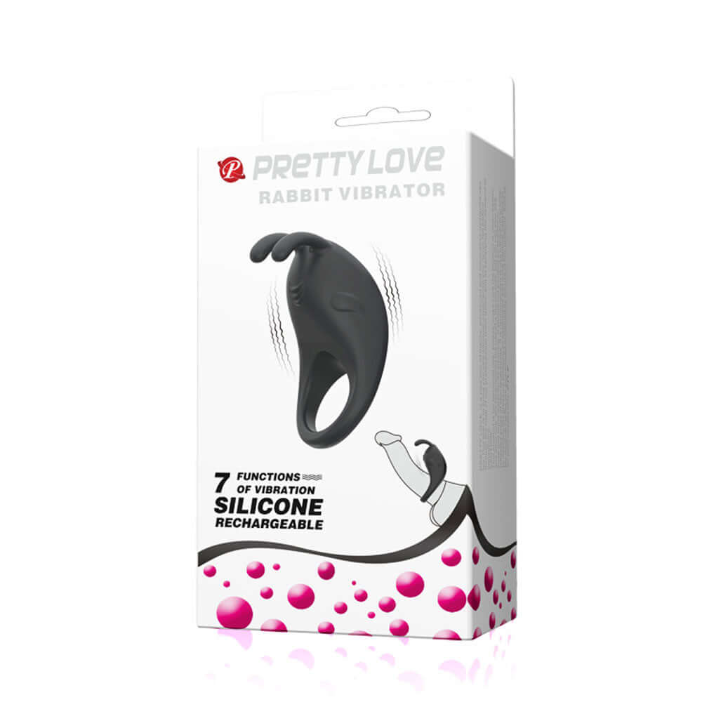 Pretty Love Rabbit Vibrator - Black