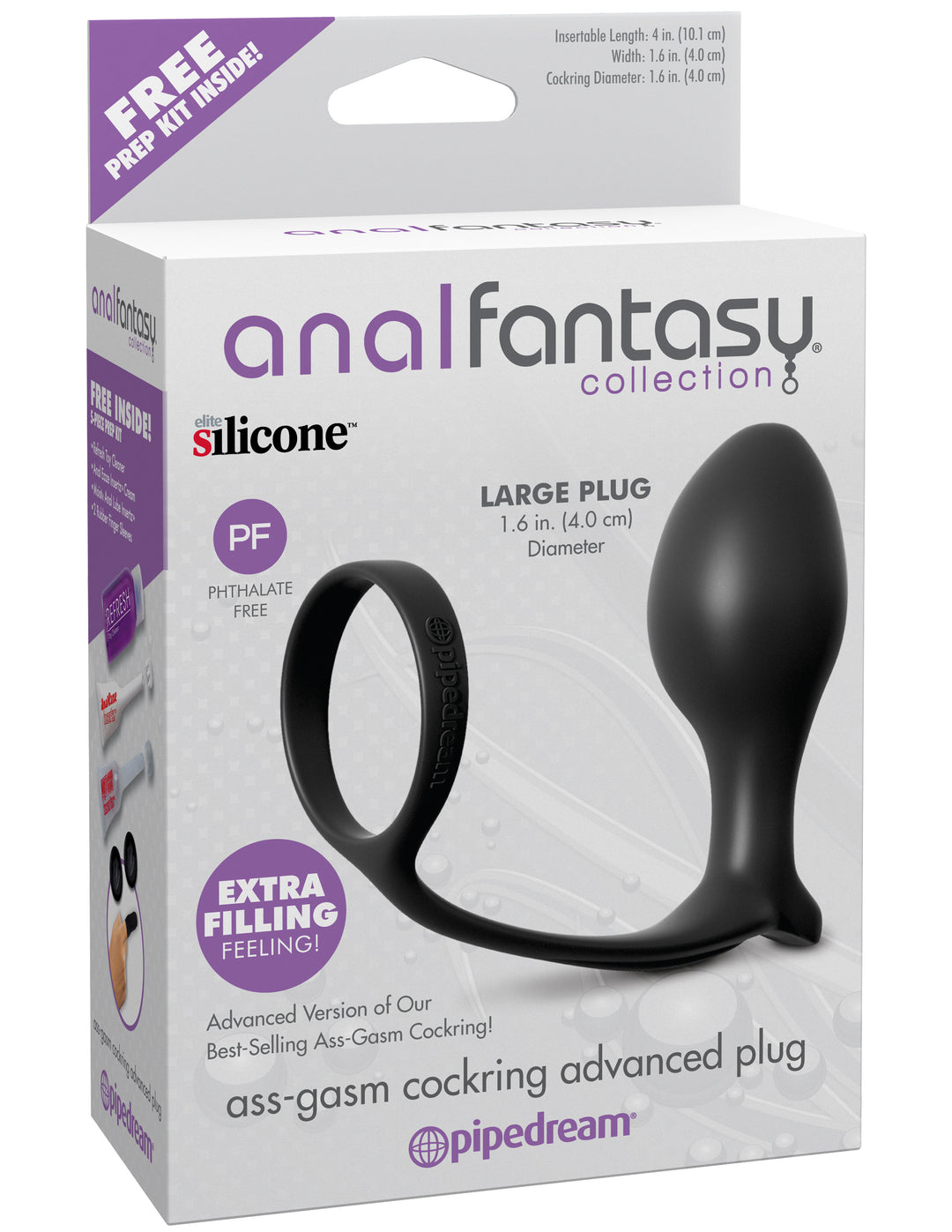 Anal Fantasy Collection Ass Gasm Cockring  Advanced Plug