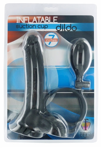 Inflatable Suction Cup Dong - Black