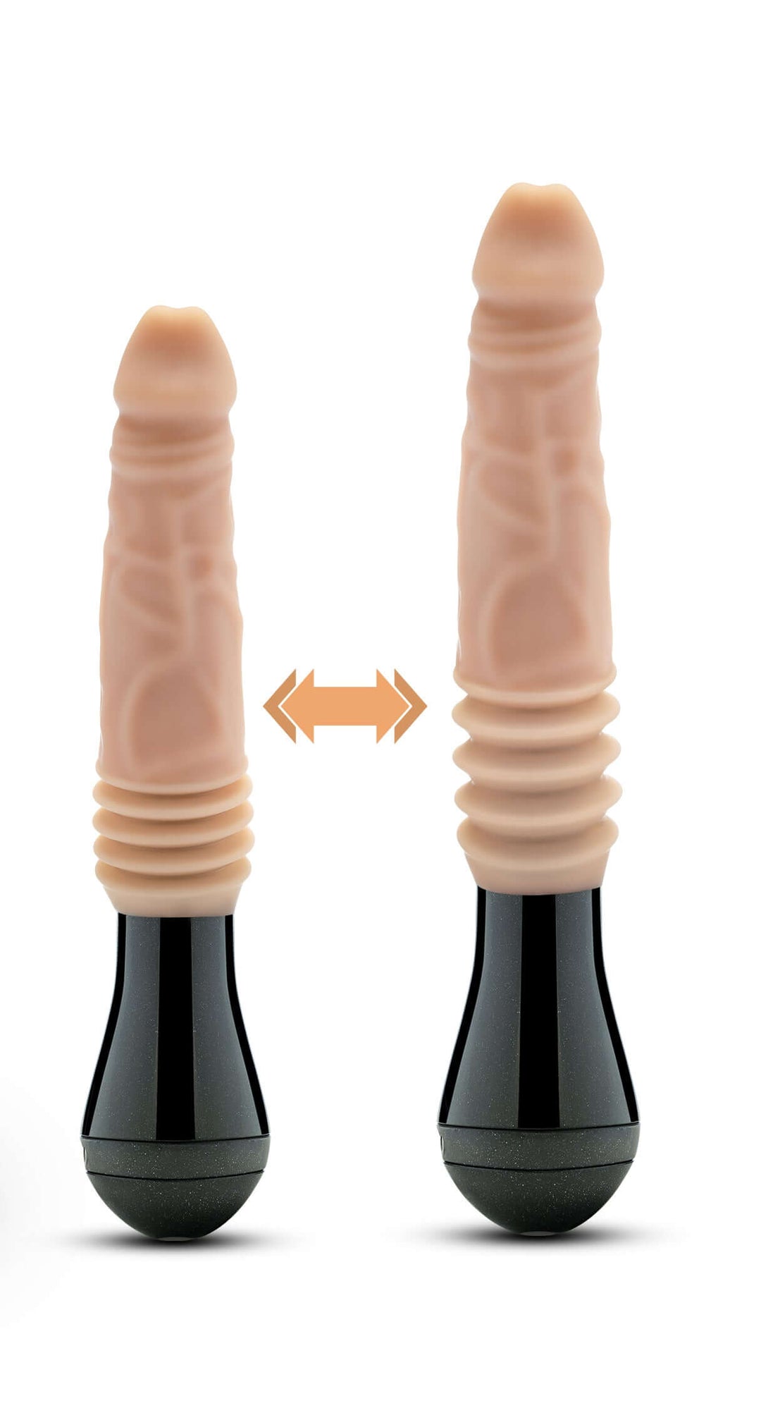 Dr. Skin Silicone - Dr. Knight - Thrusting  Gyrating Vibrating Dildo - Beige