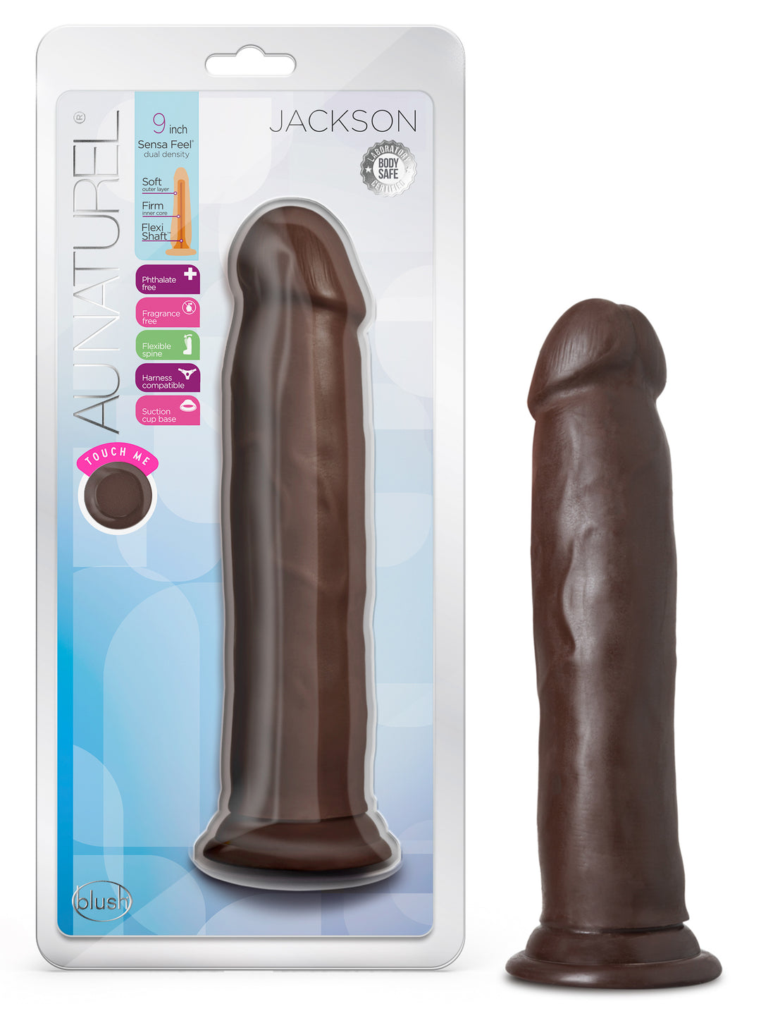 Au Naturel - Jackson - 9 Inch Dong - Chocolate