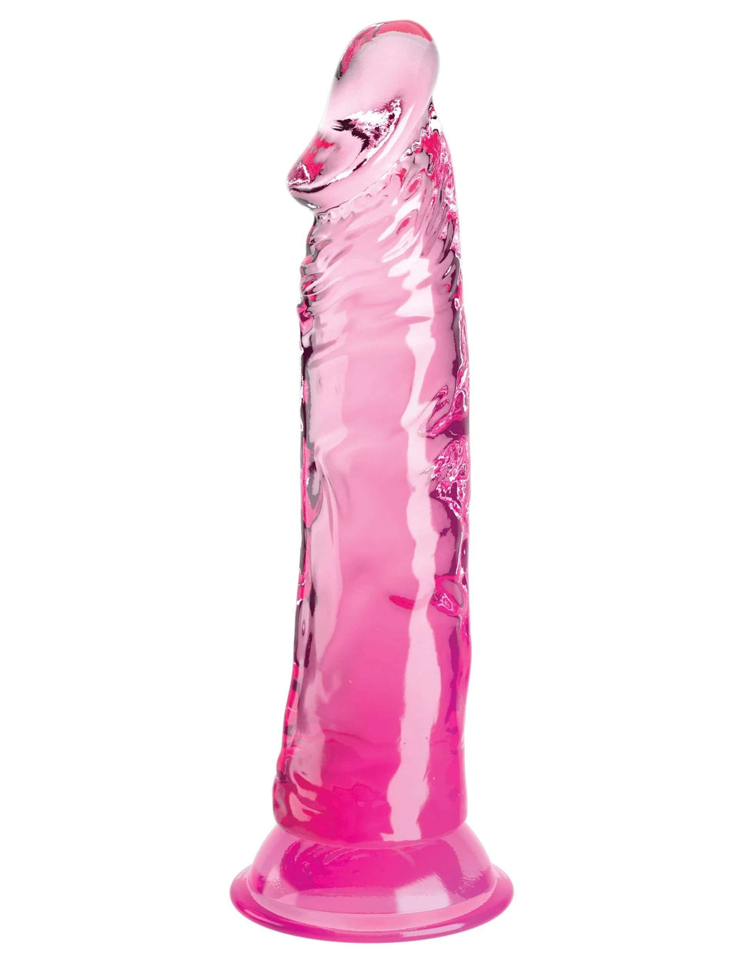 King Cock Clear 8 Inch - Pink