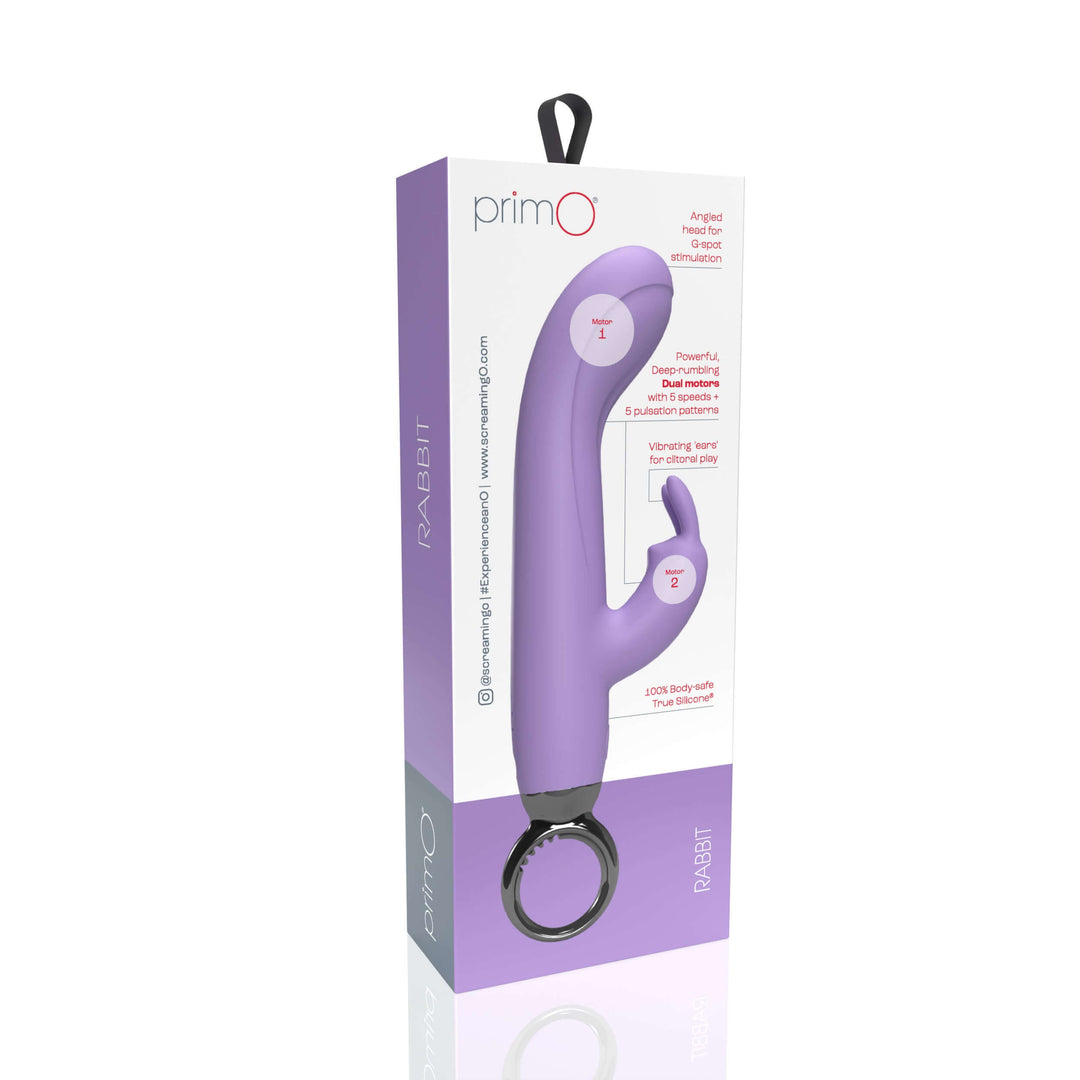 Primo Rabbit Rechargeable Vibrator - Lilac