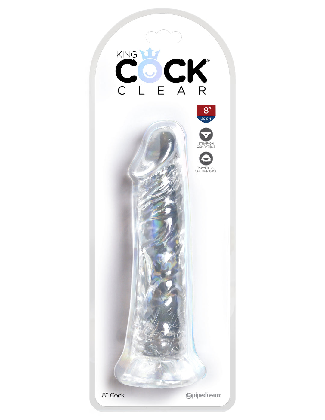 King Cock Clear 8 Inch Cock