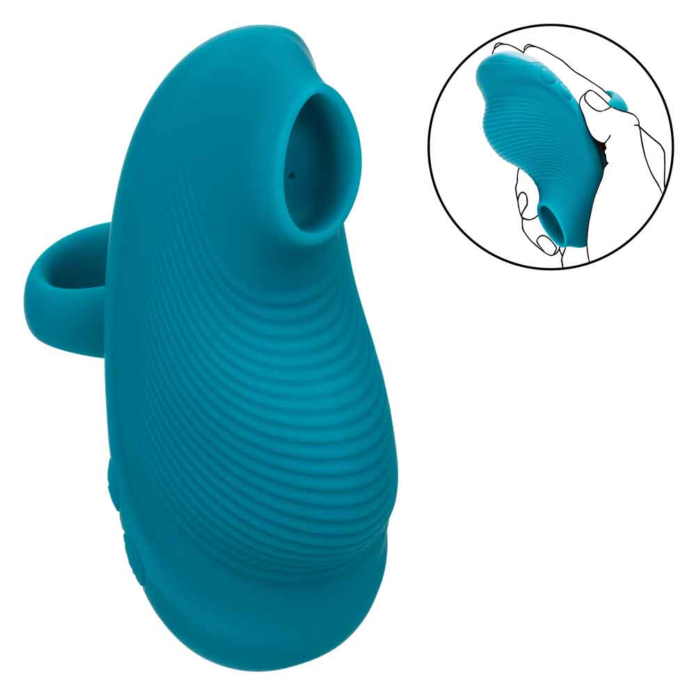 Envy Handheld Suction Massager - Blue