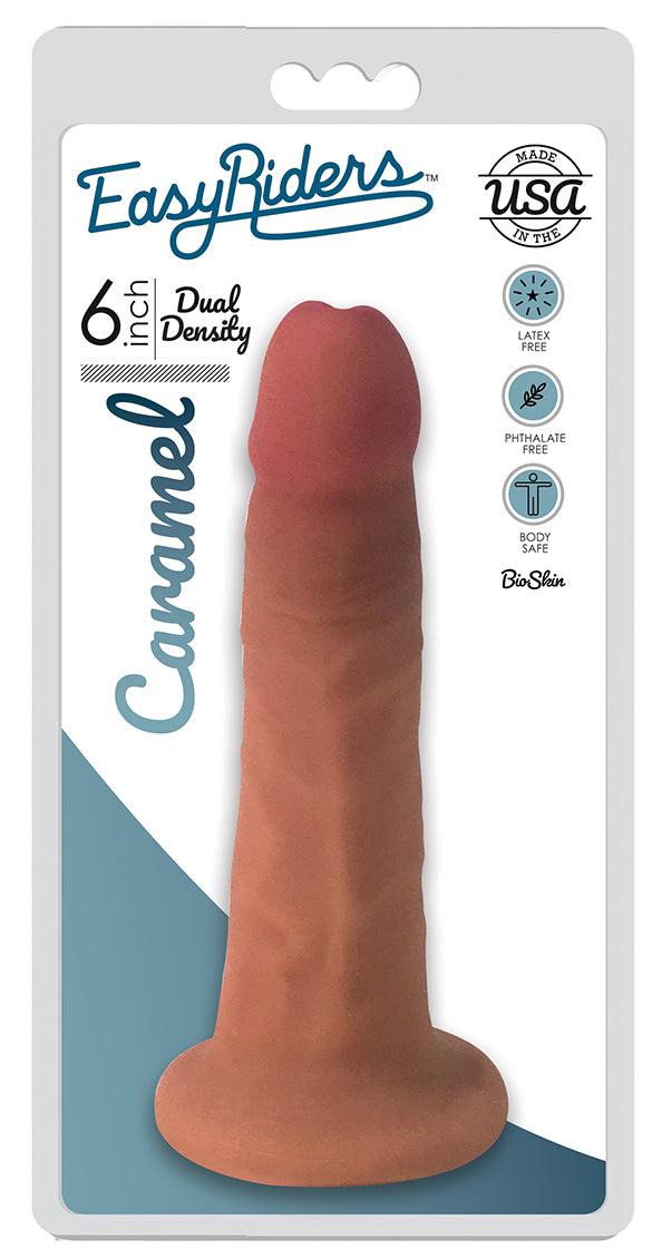 Easy Riders 6 Inch Slim Bioskin Dildo - Caramel