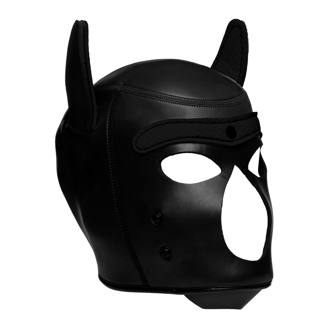 Spike Neoprene Puppy Hood - Black