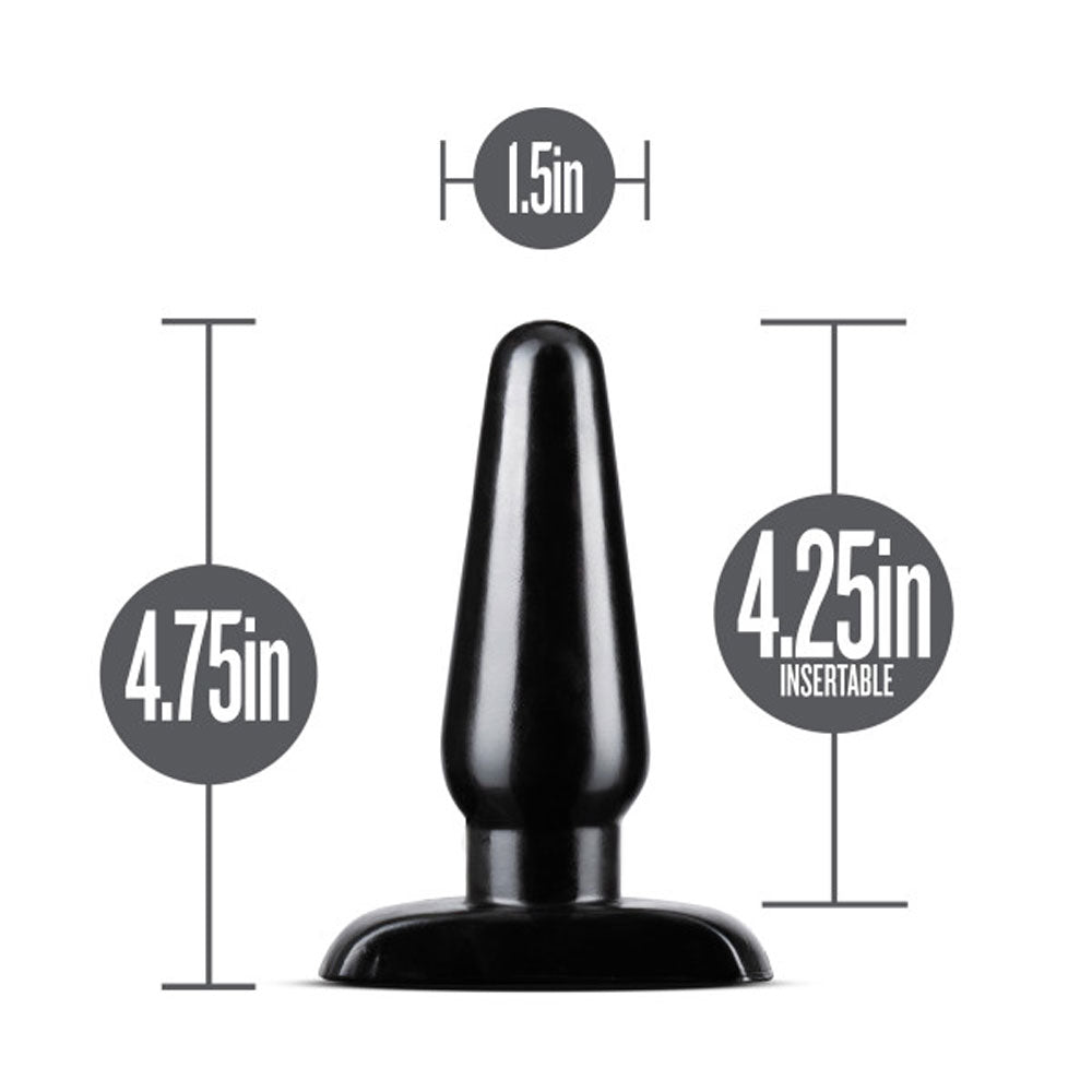 Anal Adventures - Basic Anal Plug - Medium -  Black