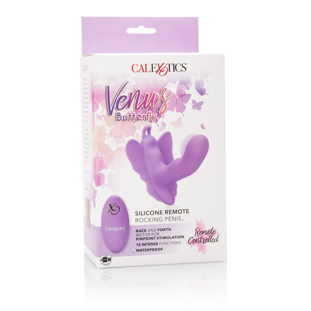 Venus Butterfly Silicone Remote Rocking Penis