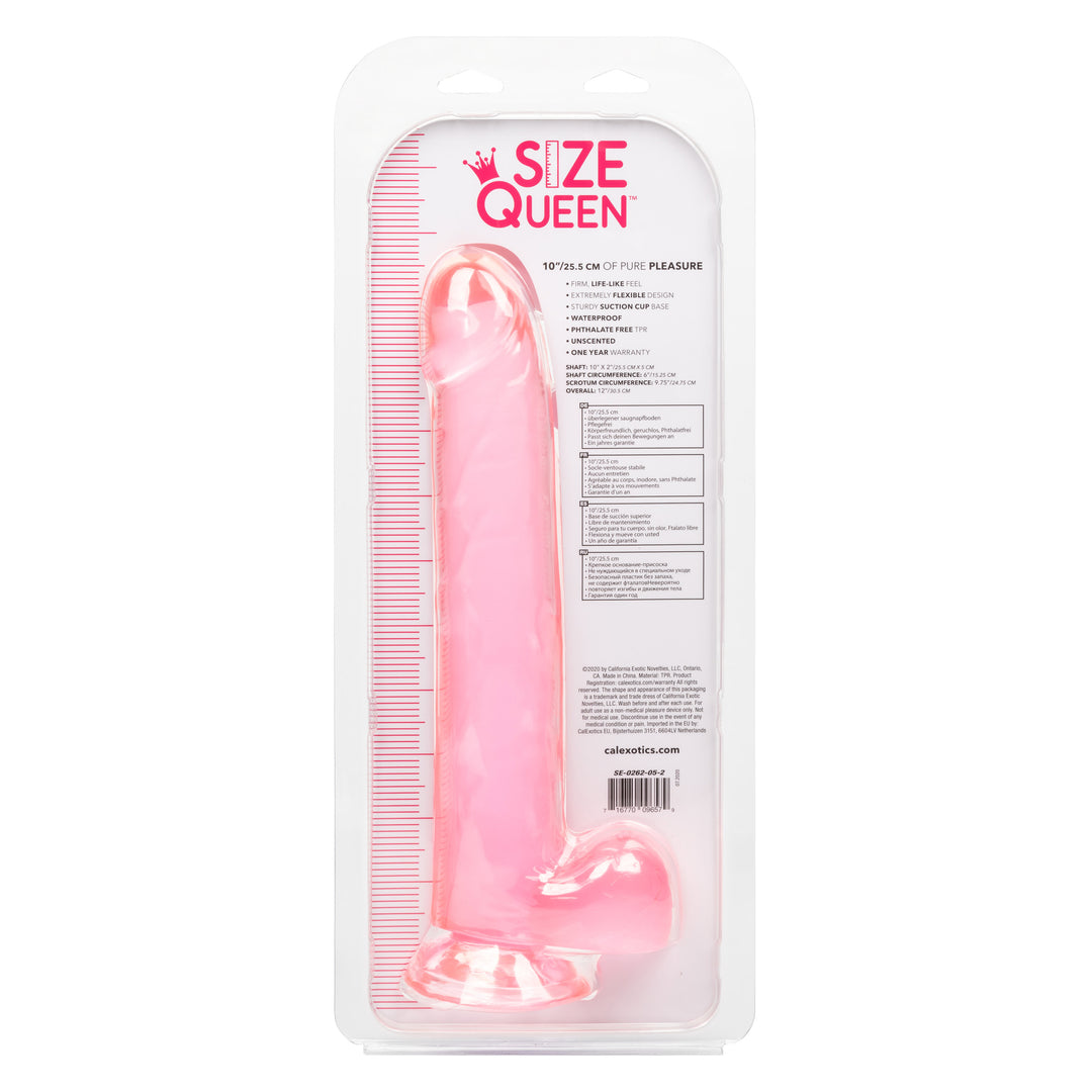 Size Queen 10 inch/25.5 Cm - Pink