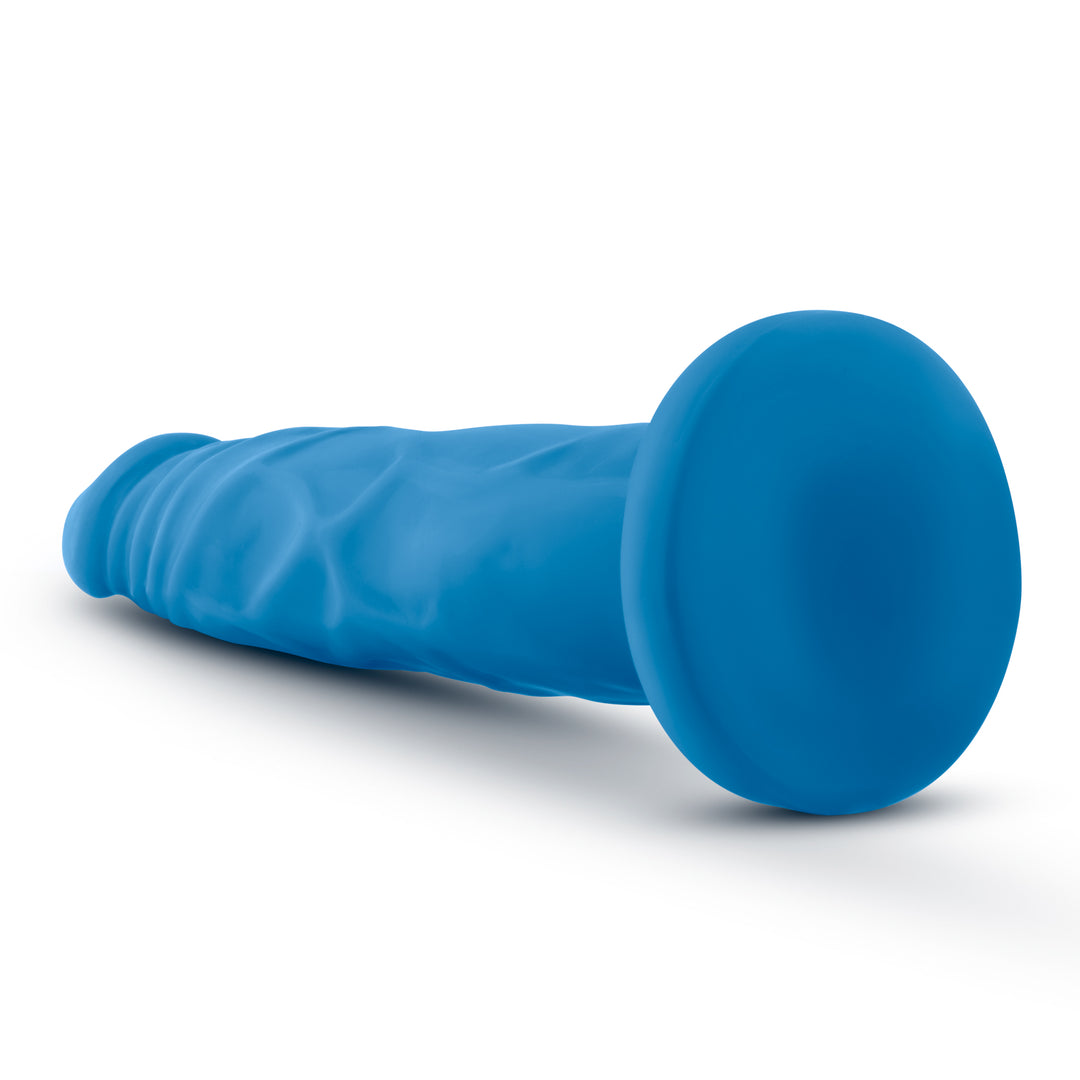 Neo - 7 .5 Inch Dual Density Cock - Neon Blue