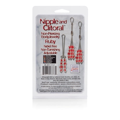 Nipple and Clitorial Body Jewelry - Ruby