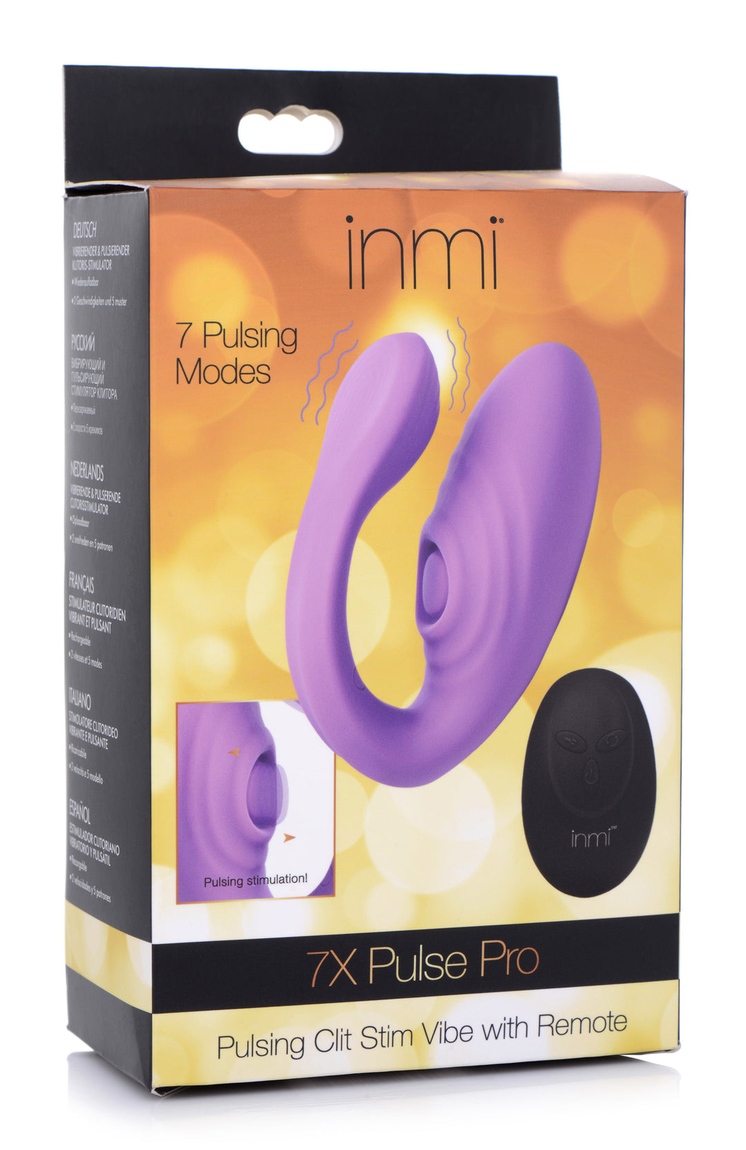 7x Pulse Pro Pulsating and Clit Stim Vibe With  Remote