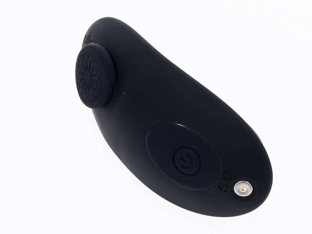 Hidden Pocket Strap on With Remote Control  Vibrator - Black