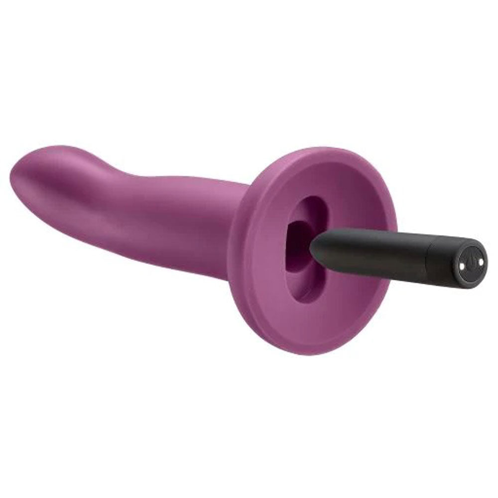 Ergo Super Flexi IV Dong Soft and Flexible Liquid  Silicone With Vibrator - Plum