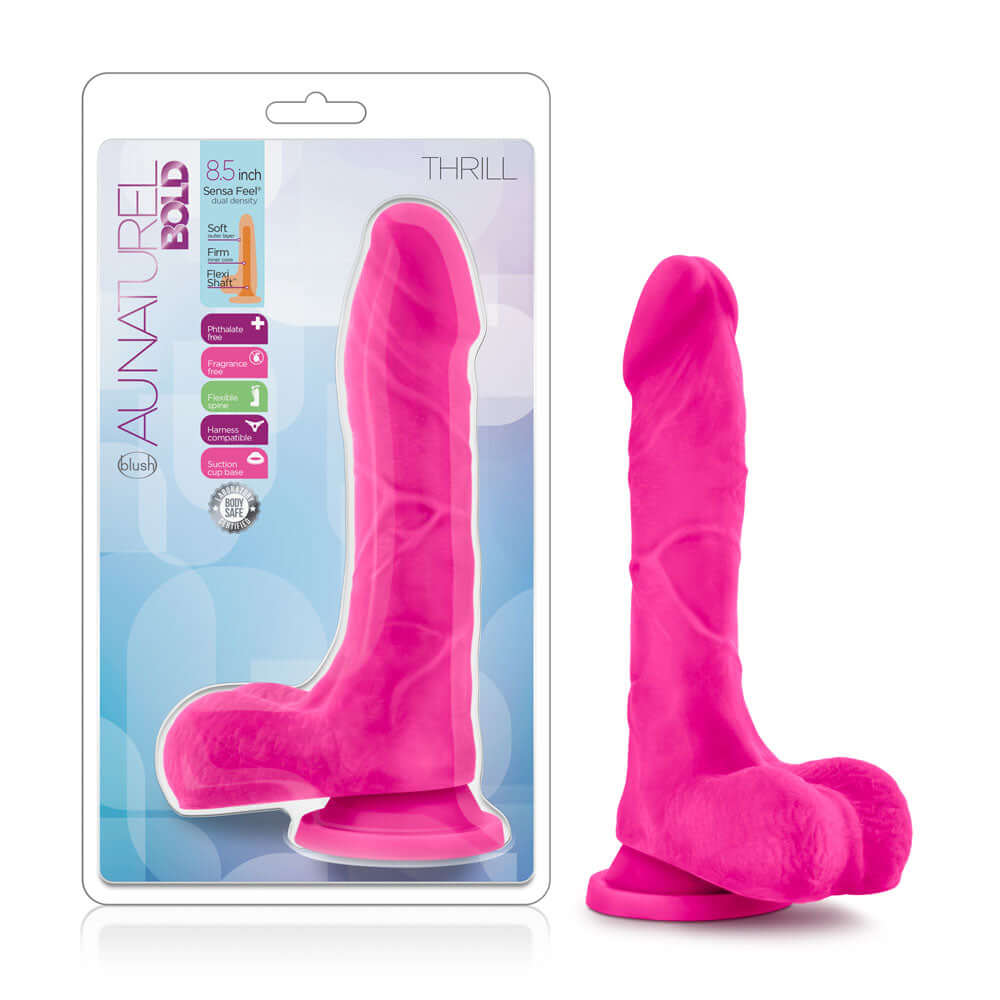 Au Natural - Bold - Thrill - 8.5 Inch Dildo -  Pink