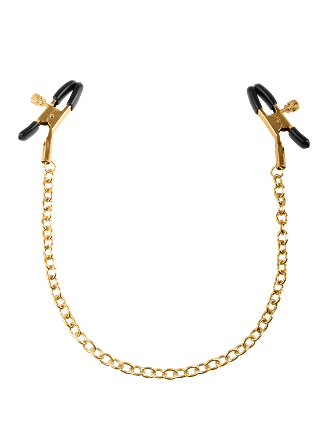 Fetish Fantasy Gold Chain Nipple Clamps - Gold