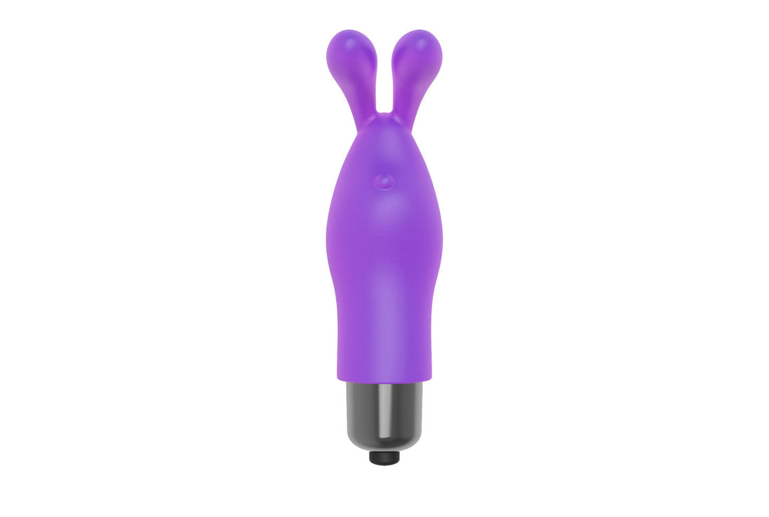 The 9's Flirt Finger Bunny Finger Vibrator - Purple