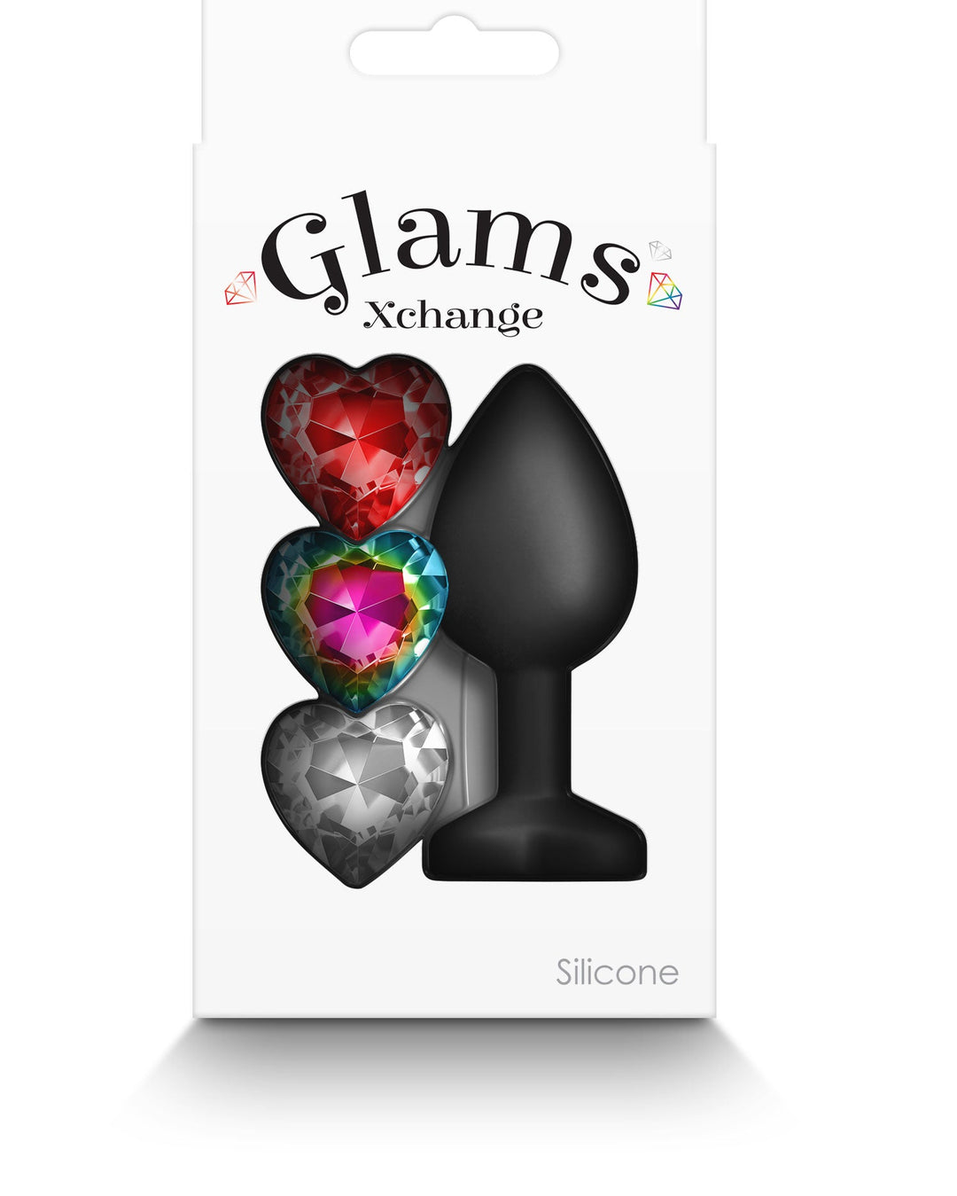 Glams Xchange Heart - Small - Black