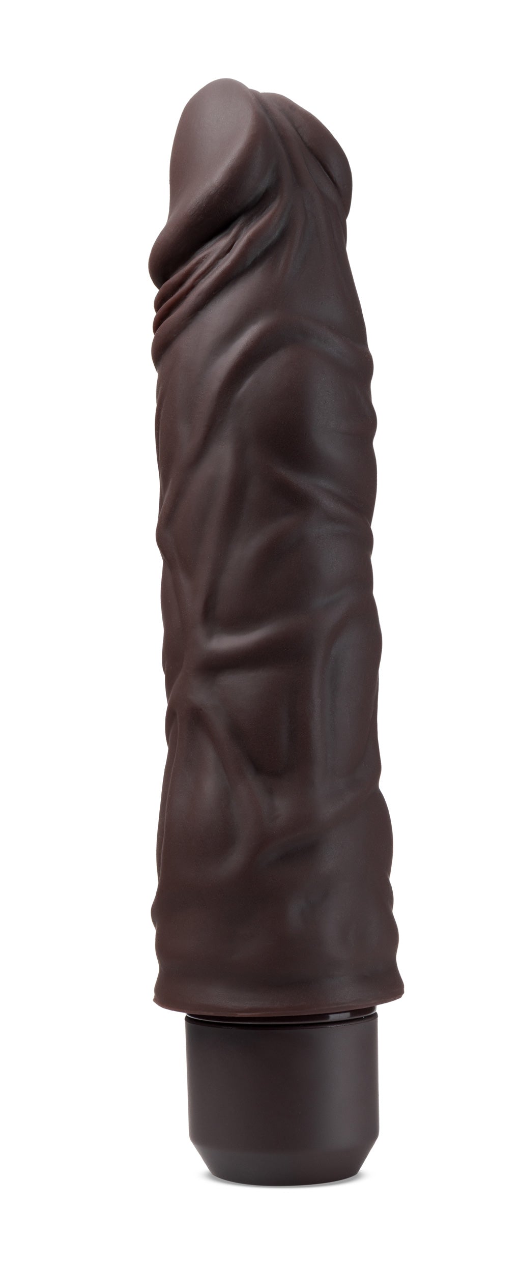 Dr. Skin Silicone - Dr. David - 8 Inch Vibrating  Dildo - Brown