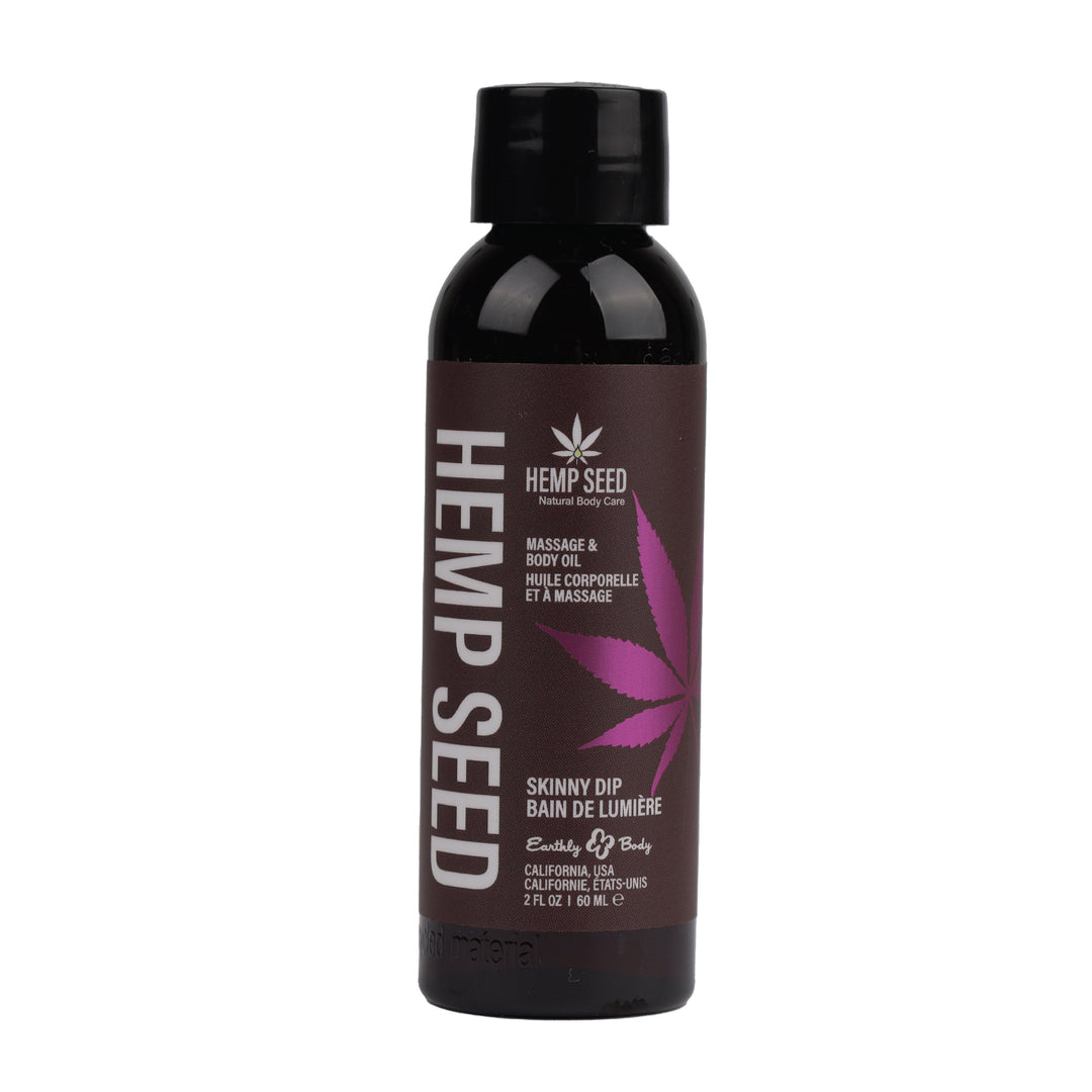 Hemp Seed Massage and Body Oil - Skinny Dip - 2 Fl. Oz/ 60ml